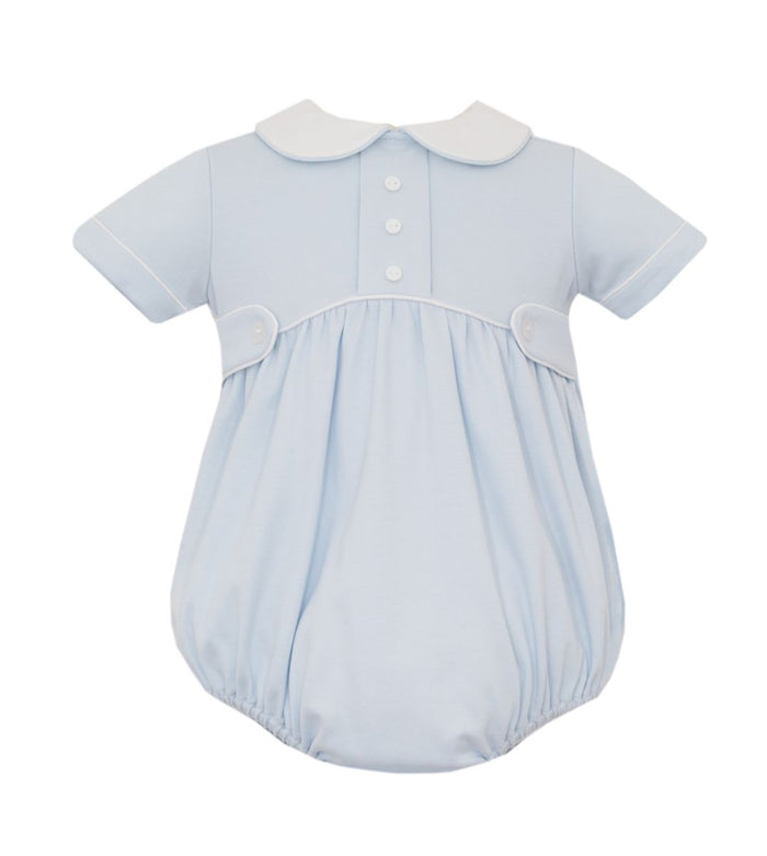 Petit Bebe GROUP 7 - Lt.blue knit boy's bubble