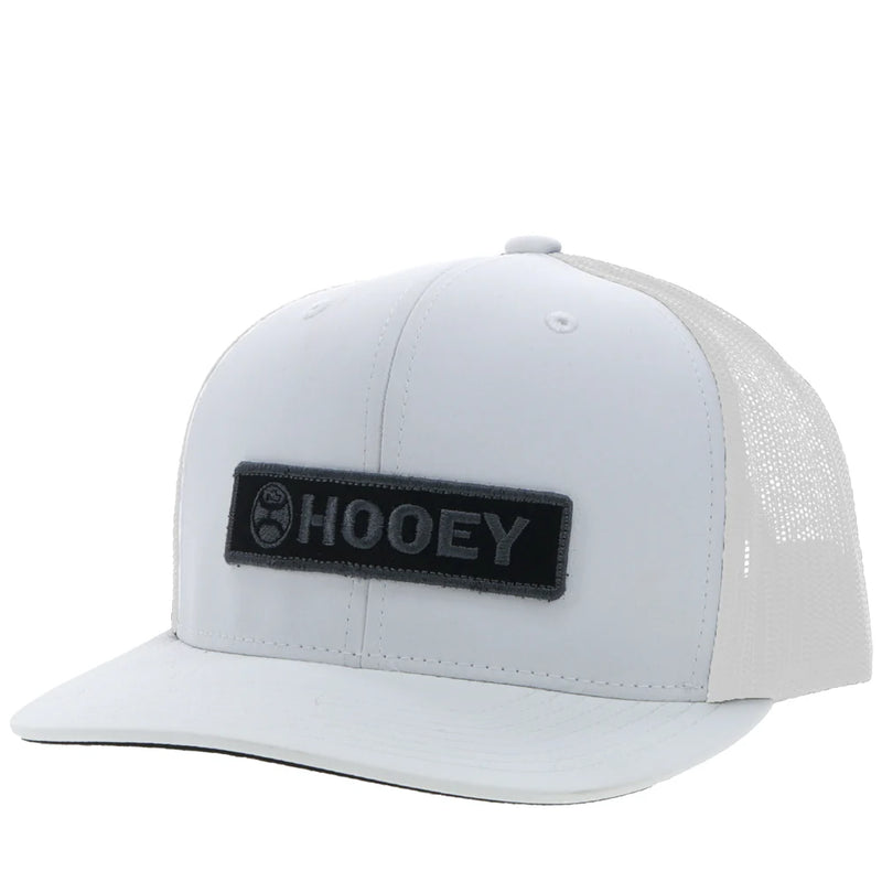 Hooey - "LOCK UP" WHITE W/CHARCOAL/BLACK HAT