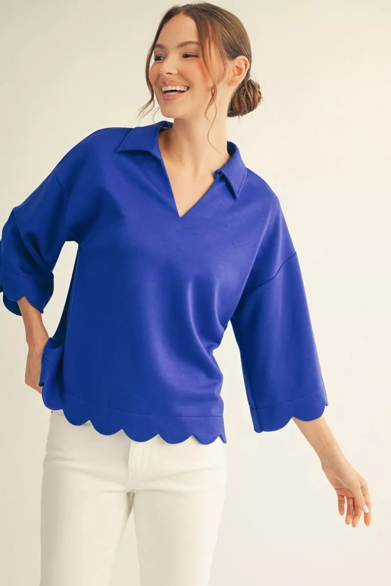 Scallop Edge Detail Solid Top