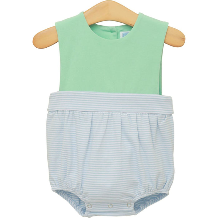 Trotter Street Thomas Bubble- Light Blue Stripe/Mint