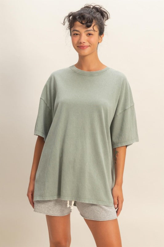 Oversized Mineral Wash T-shirt