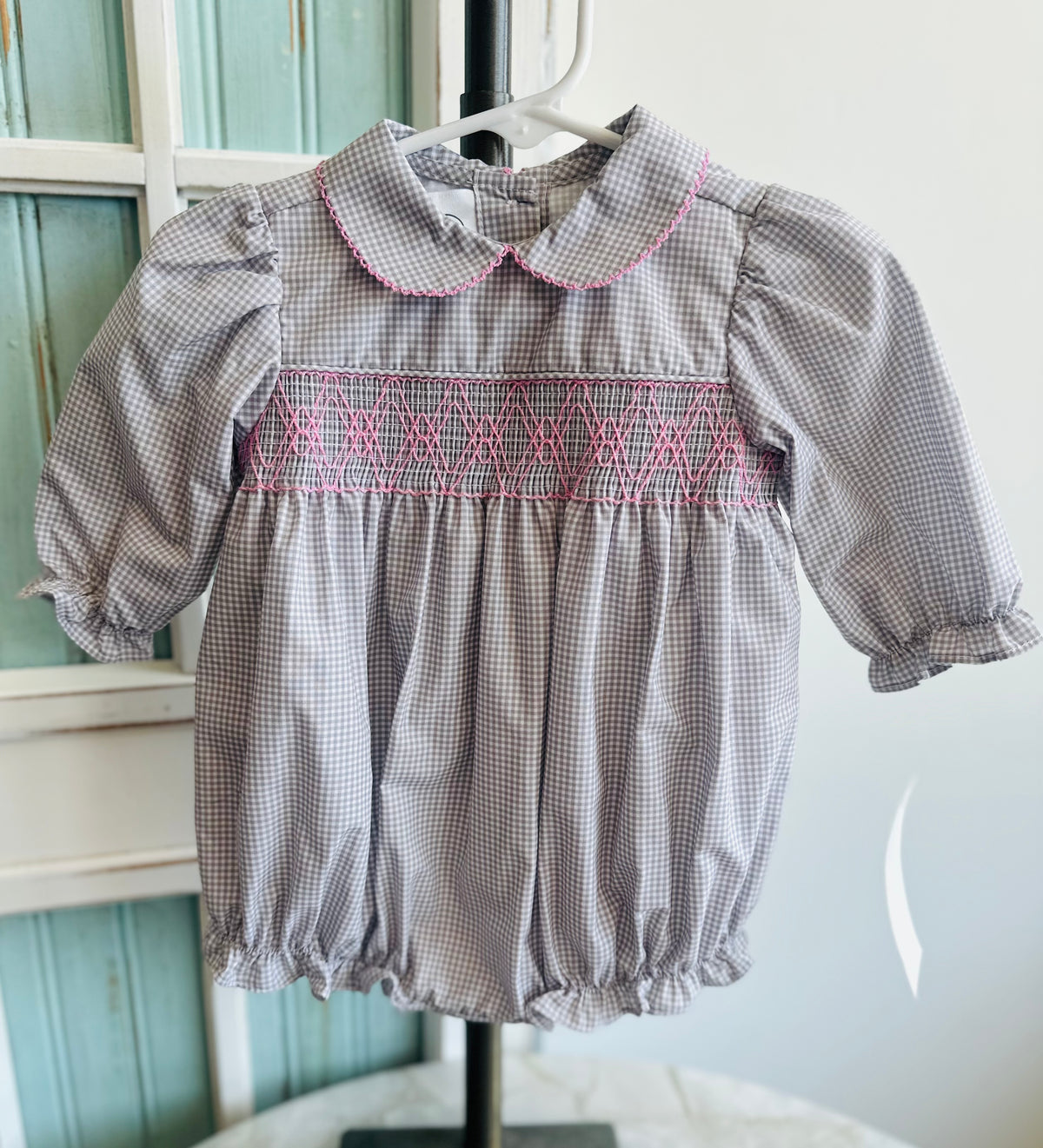 Baby Blessings Pink & Gray Kinsley Bubble