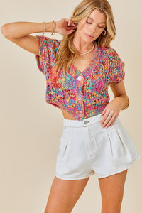 DOUBLE PLEAT DETAIL FIT AND FLARE DENIM SHORTS