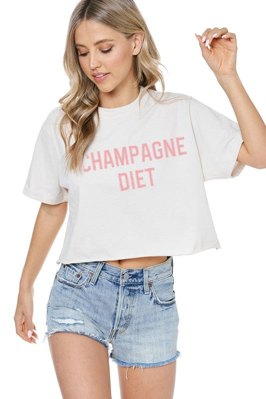 PUFF' CHAMPAGNE DIET GRAPHIC TEE