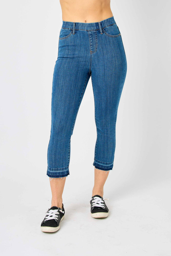 JUDY BLUE HIGH WAIST PULL ON CAPRI