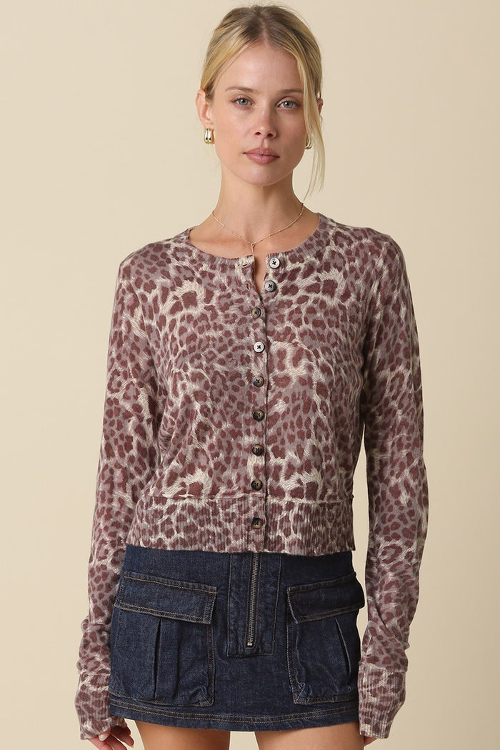Jasmin Leopard Cardigan