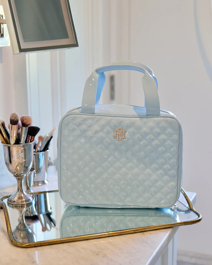 Caroline Hill Punta Cana Large Case Lt Blue Patent