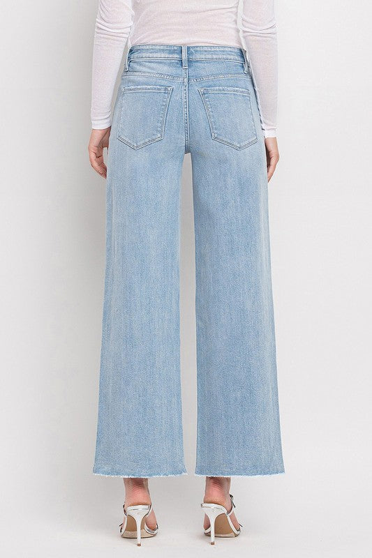 VERVET HIGH RISE WIDE LEG JEANS