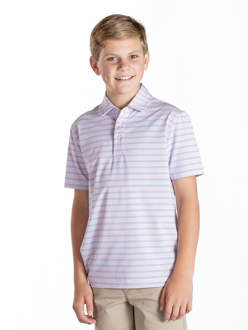 Simply Southern Youth Stripe Polo