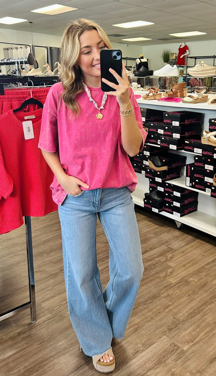 Washed Premium Cotton Oversized Tee