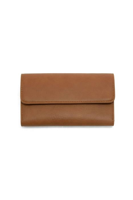 JOY SUSAN CAMEL MARNIE MINI TRI-FOLD WALLET