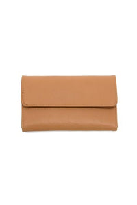 JOY SUSAN CAMEL MARNIE MINI TRI-FOLD WALLET