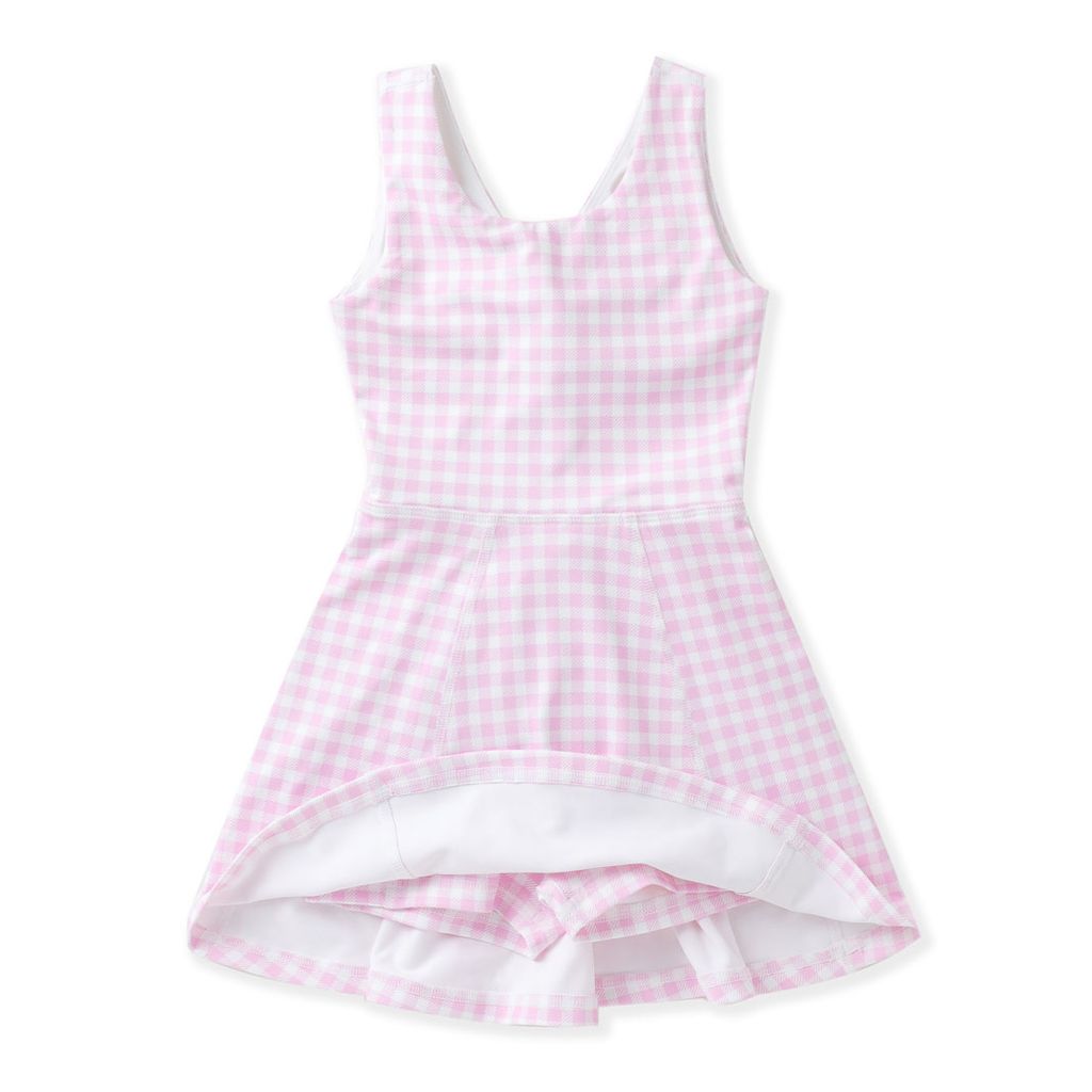 Swoon Kid Pink Gingham Dress