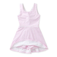 Swoon Kid Pink Gingham Dress