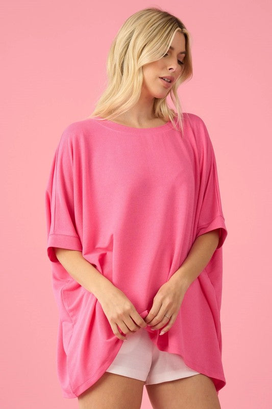 Oversized dolman sleeves top