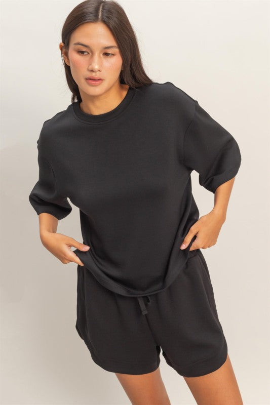Scuba Short Sleeve Boxy Short Set