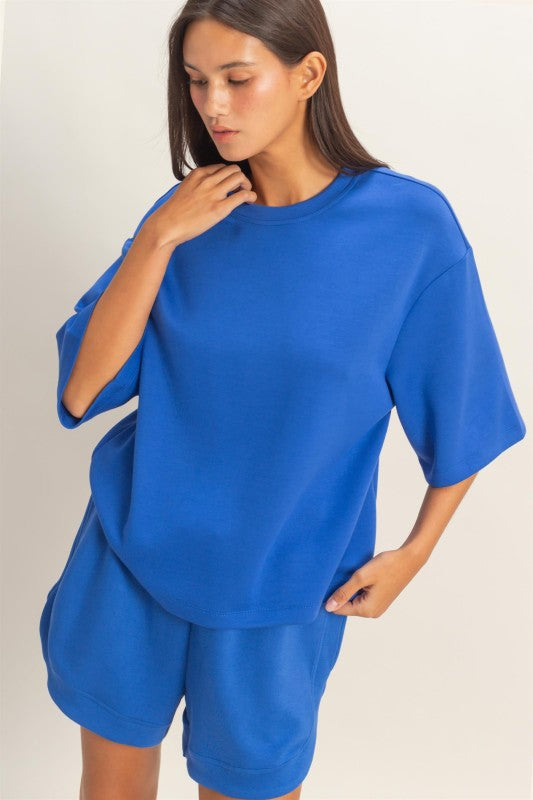 Scuba Short Sleeve Boxy Short Set