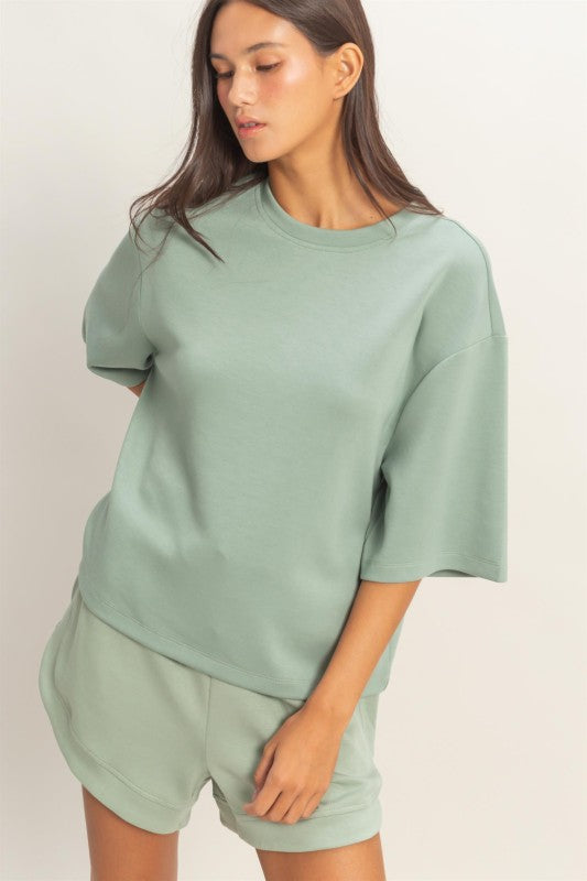 Scuba Short Sleeve Boxy Short Set