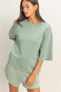 Scuba Short Sleeve Boxy Short Set