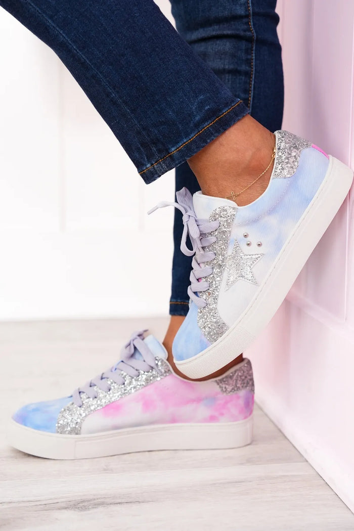 Corkys Supernova Pastel Tie Dye Sneakers