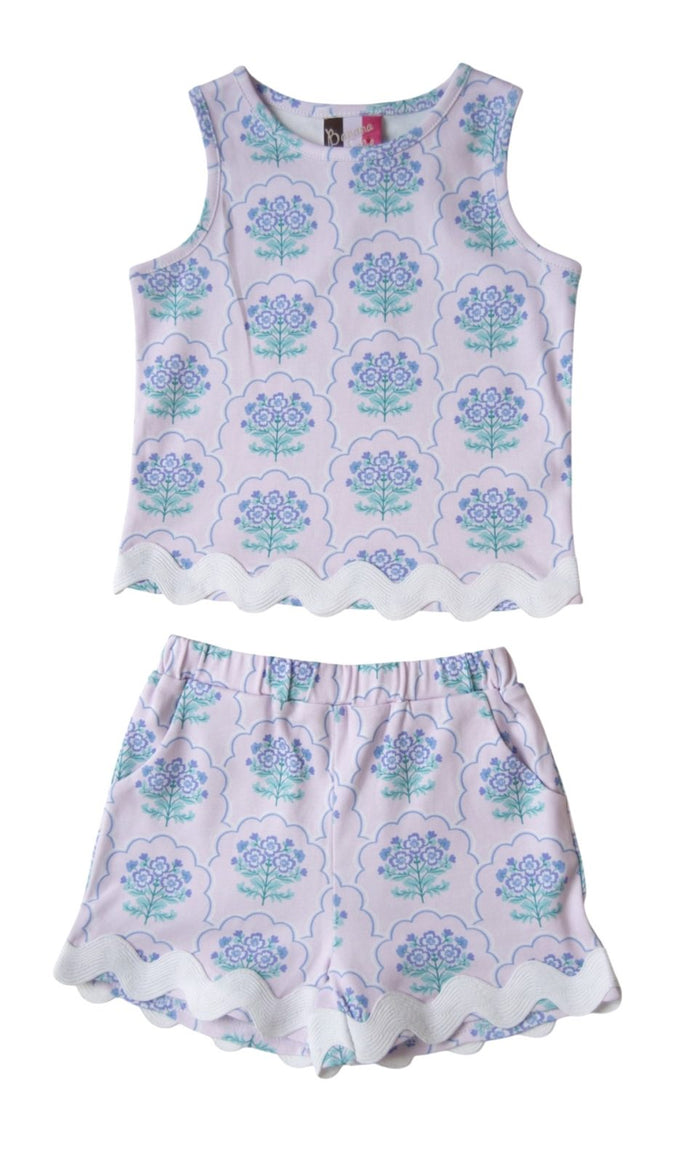 Banana Split Abigail Short Set–Fancy Me Floral