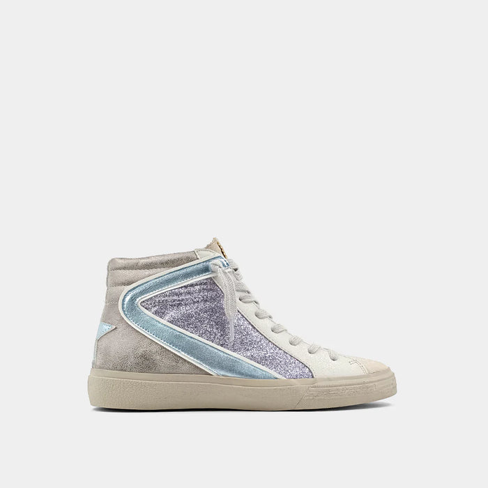 ShuShop Rooney HighTop Sneakers Pewter Distressed