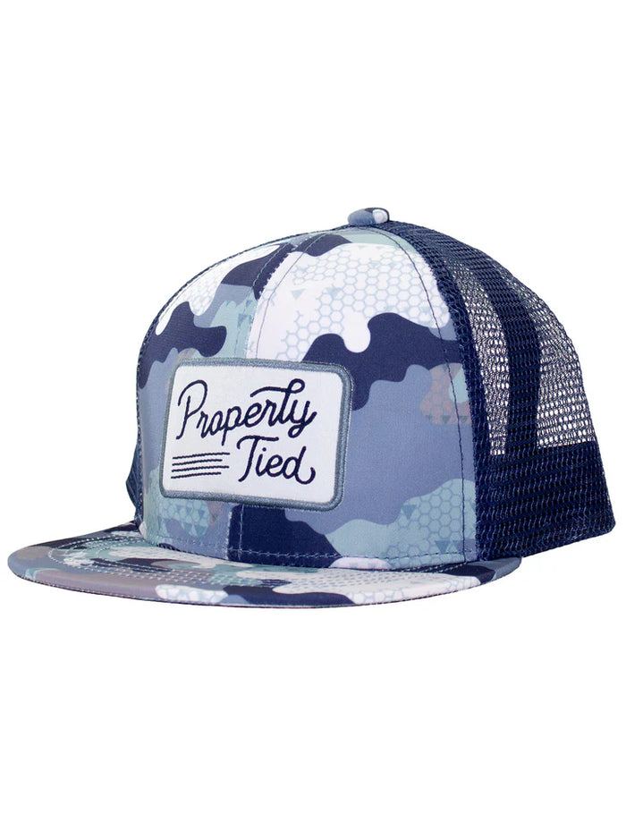 Properly Tied Boys Sportsman Trucker Hat Delta Backwater Camo