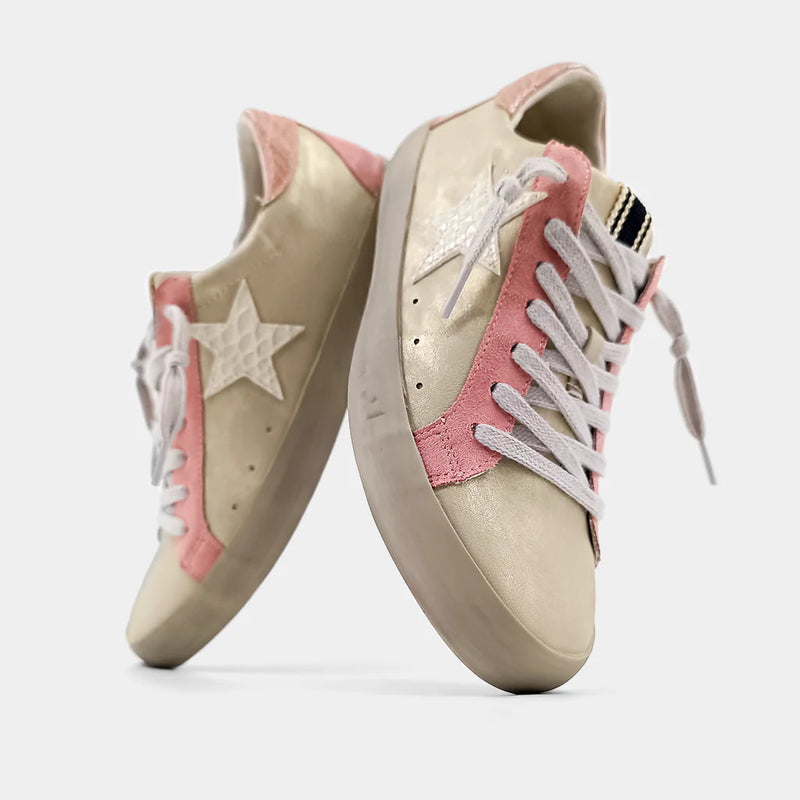 ShuShop Paula Sneaker Gold Distressed