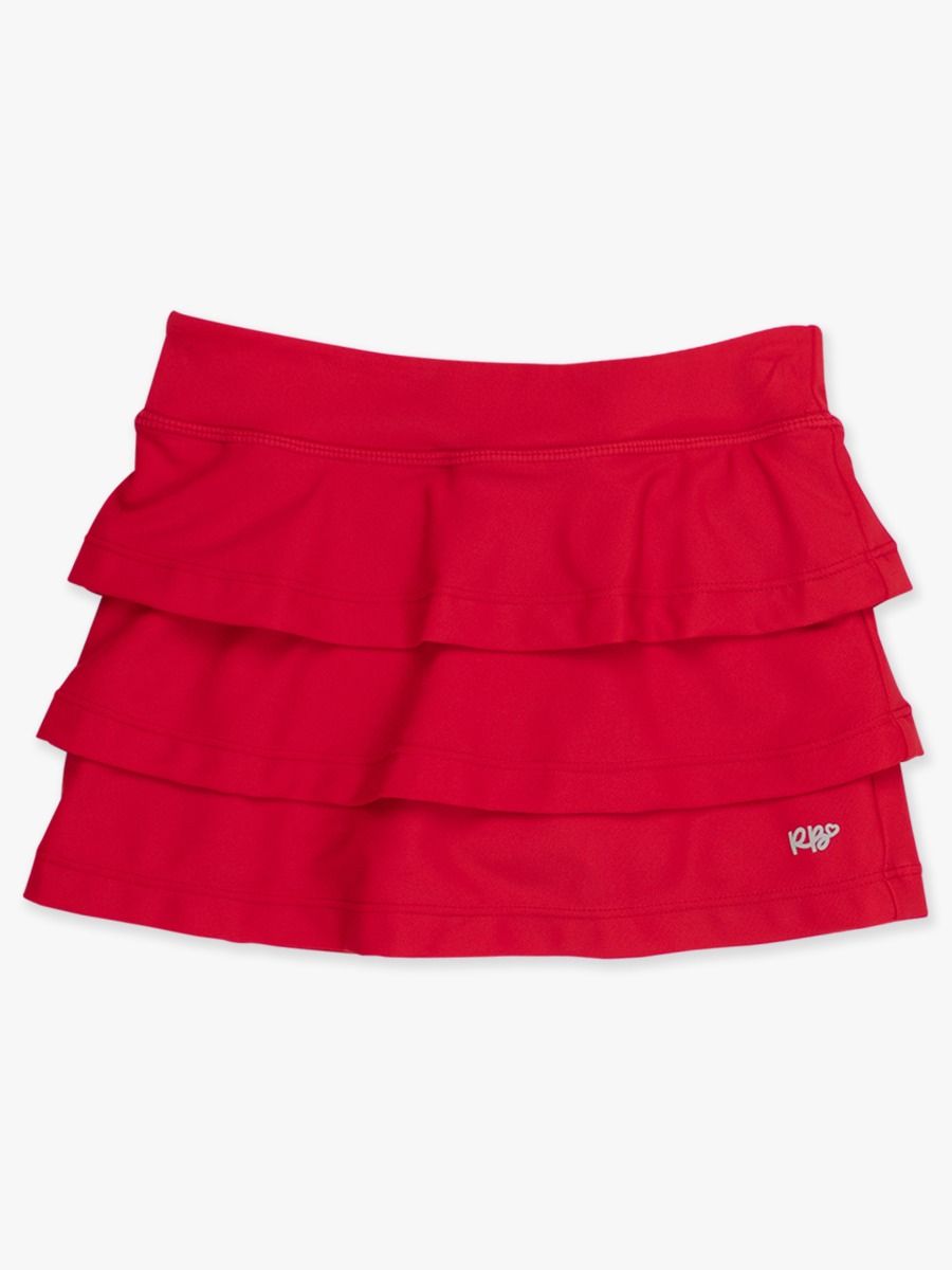 RuffleButts Red Active Skort