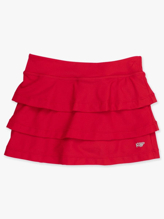 RuffleButts Red Active Skort