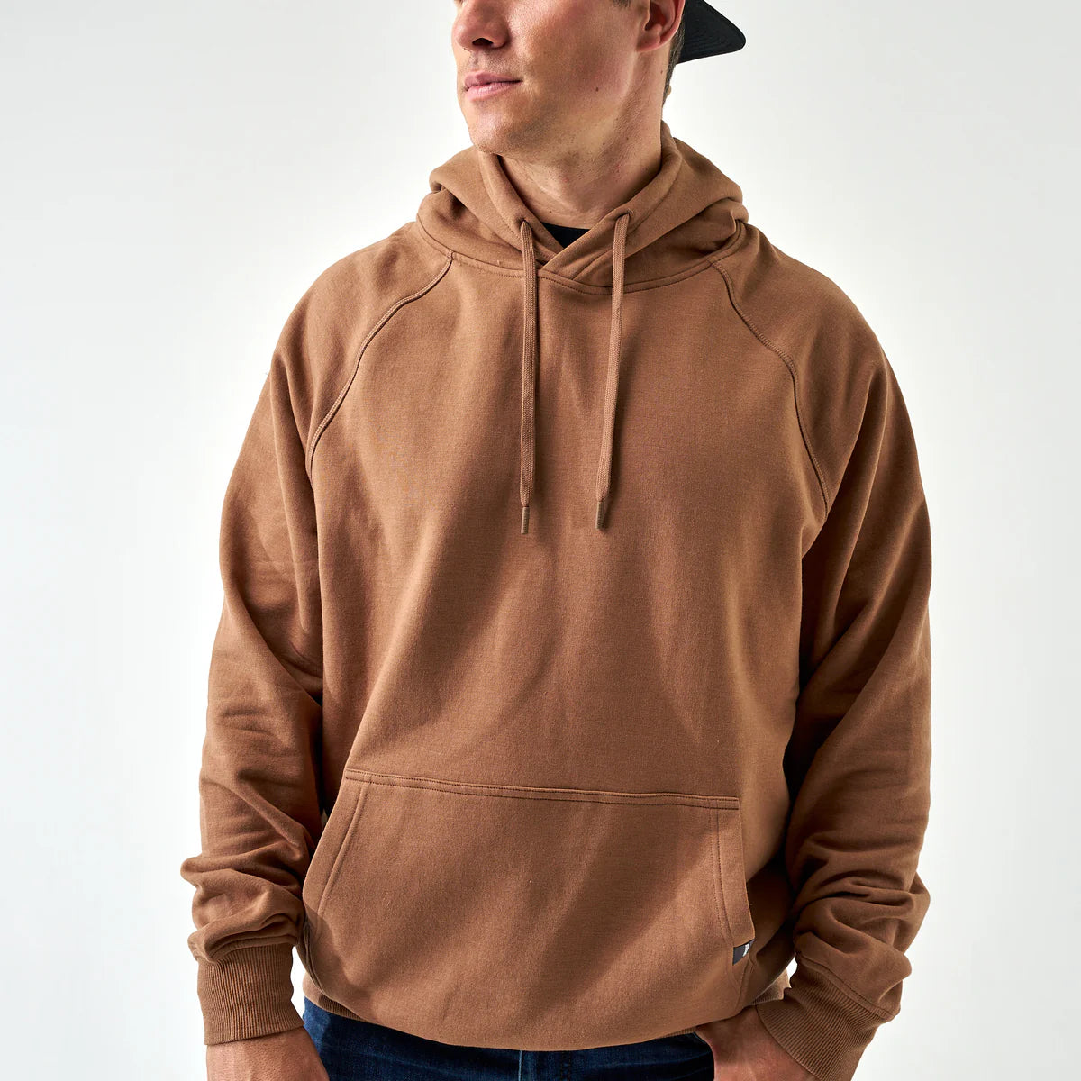 Burlebo Fleece Hoodie- Heather Brown