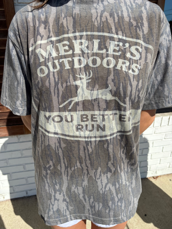 Merle’s Mossy Oak Deer Shirt