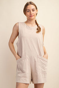 COTTON POLY ROMPER