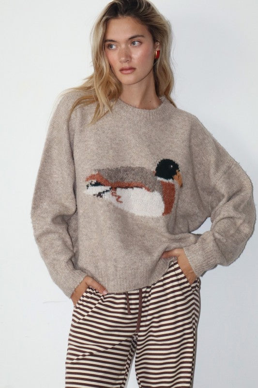 Duck Graphic Knit Sweater – Willow at Merle Norman