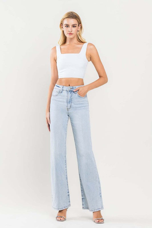 LOVEVET 90'S VINTAGE SUPER HIGH RISE FLARE JEANS