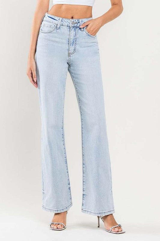 LOVEVET 90'S VINTAGE SUPER HIGH RISE FLARE JEANS