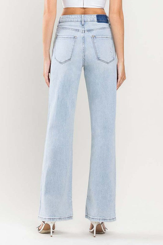 LOVEVET 90'S VINTAGE SUPER HIGH RISE FLARE JEANS