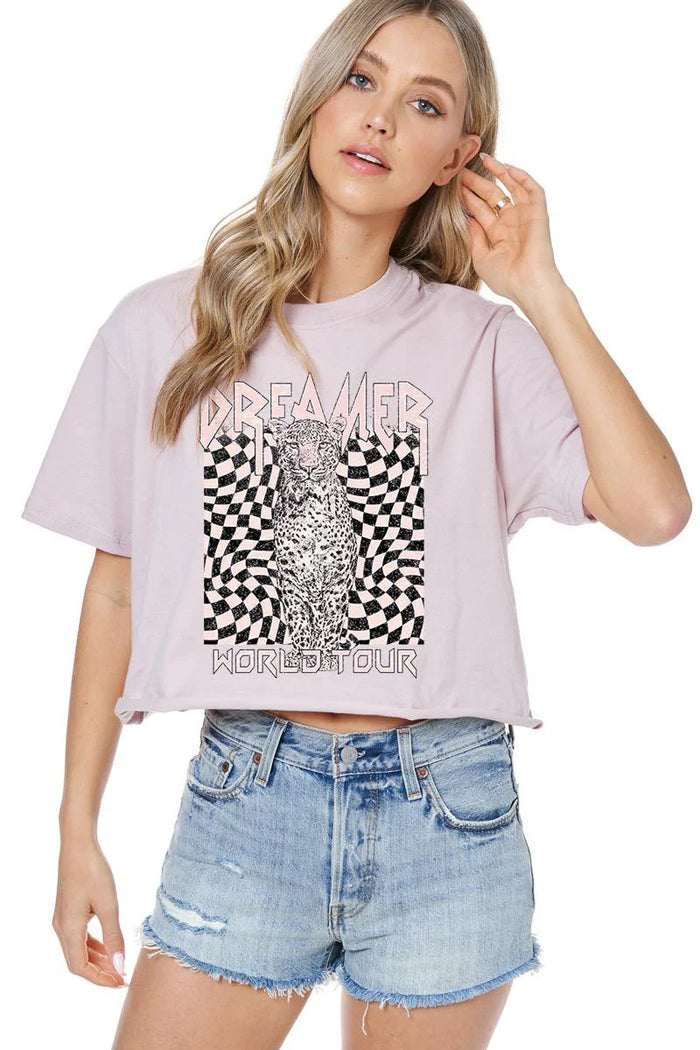 Dreamer Leopard World Tour Graphic Tee