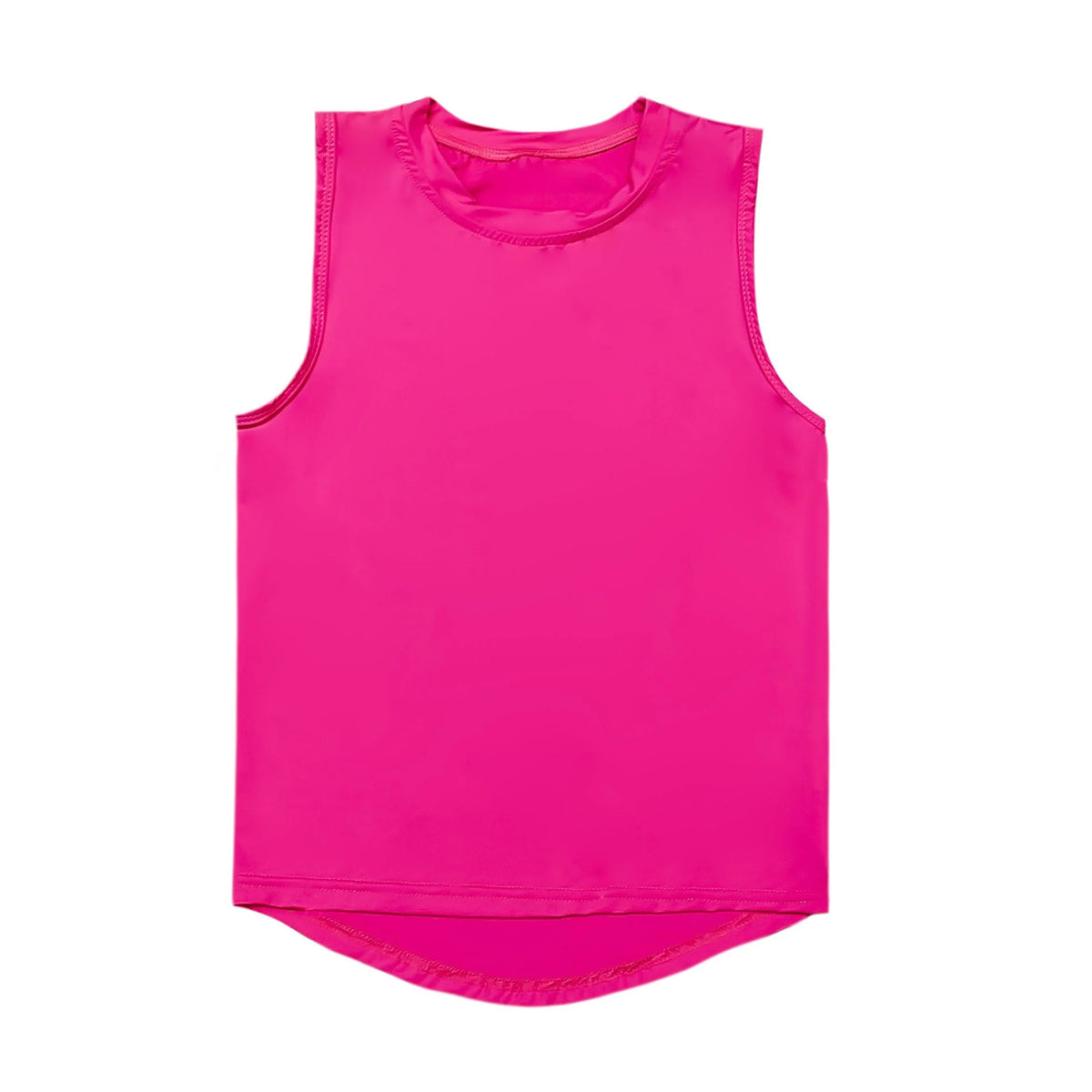 Bella Cher Neon Hot Pink High Low Tank