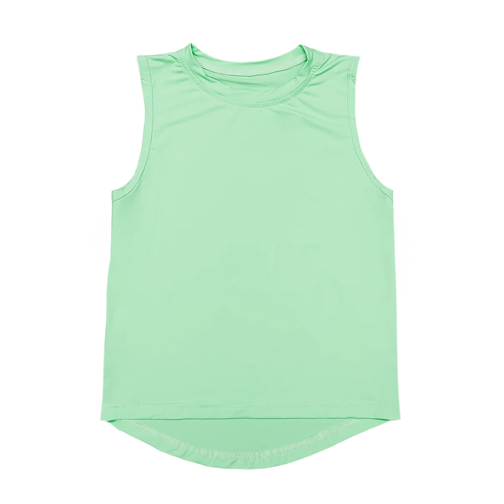 Bella Cher Neon Green High Low Tank