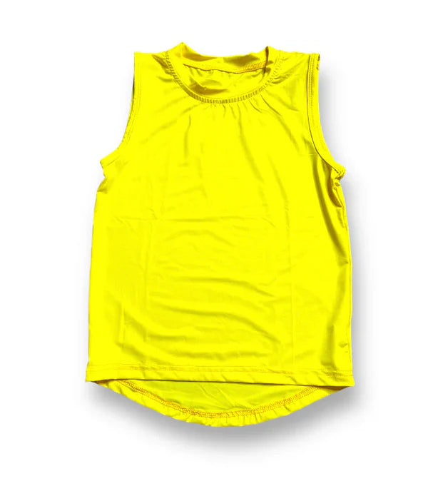 Bella Cher Neon Yellow High Low Tank