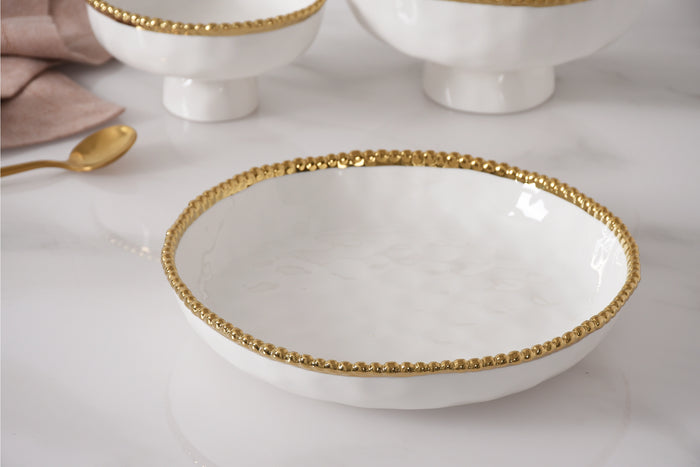 Pampa Bay Medium Shallow Bowl Golden Salerno