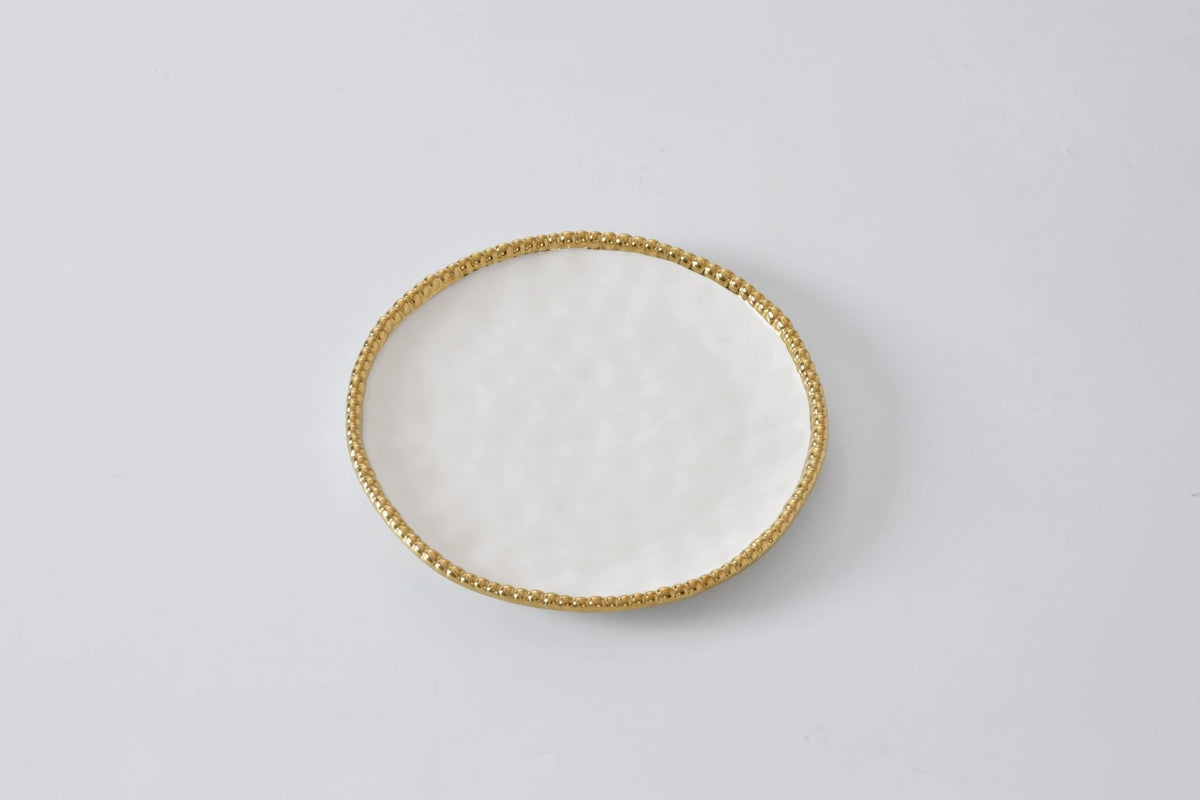 Pampa Bay Round Appetizer/ Dessert Plate Golden Salerno