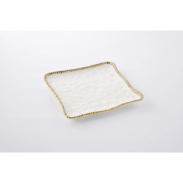 Pampa Bay Square Appetizer/ Dessert Plate Golden Salerno