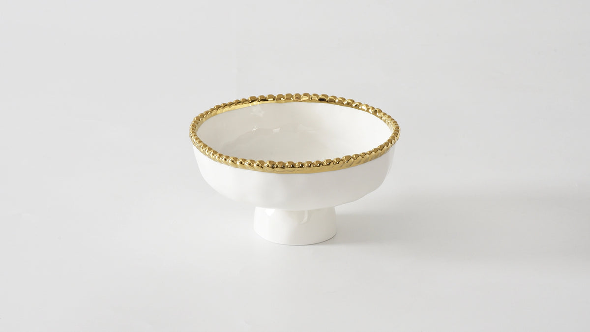 Pampa Bay Small Footed Bowl Golden Salerno