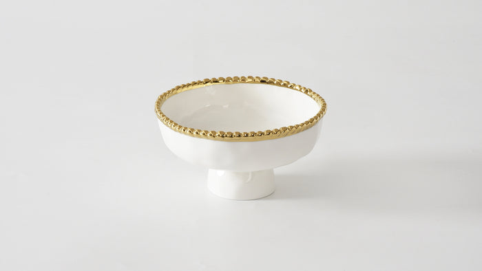 Pampa Bay Small Footed Bowl Golden Salerno
