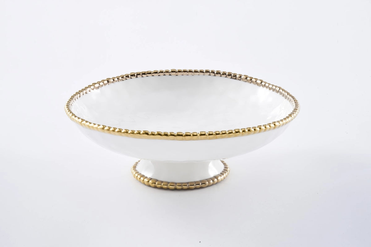 Pampa Bay Footed Bowl  Golden Salerno