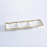 Pampa Bay  3 Section Serving Piece from our Golden Salerno