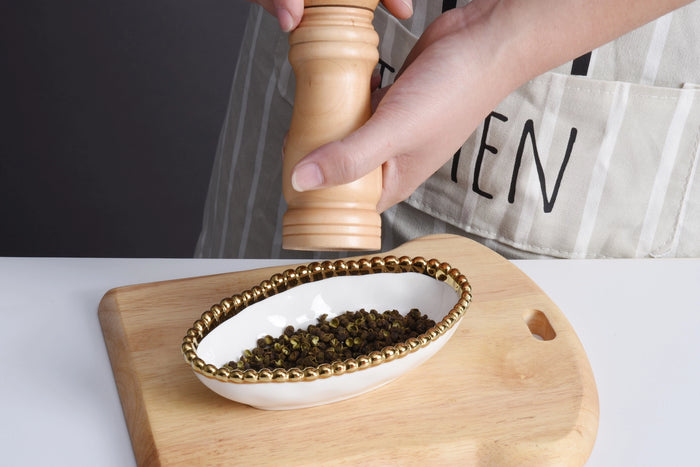 Pampa Bay Long Condiment Bowl Golden Salerno