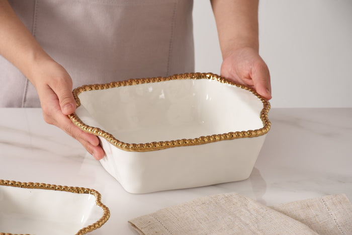 Pampa Bay Square Baking Dish Golden Salerno